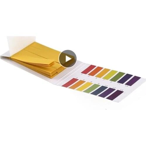 80Pcs PH Indicator Test Strips 1-14 Laboratory Paper Litmus Tester Urine Saliva Acid-base Precision Tester With Comparison Chart