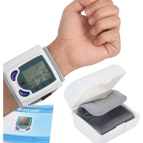 Automatic Digital smart Wrist BP Blood Pressure Monitor meter machine cuff belt bracelet blood pressure Heart Beat Meter test