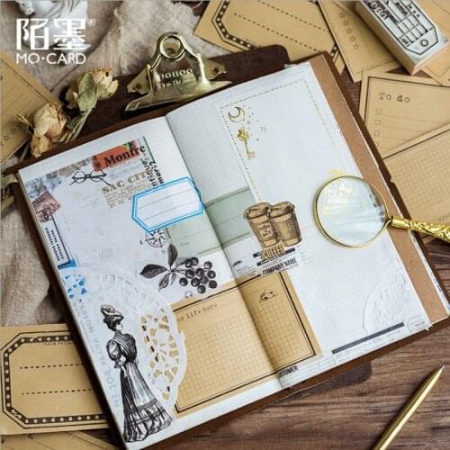 20packs Per Lot Plaid Memo Kraft Paper Retro Memo Office Supply School Office Supply School Student Planner To Do List Sticker