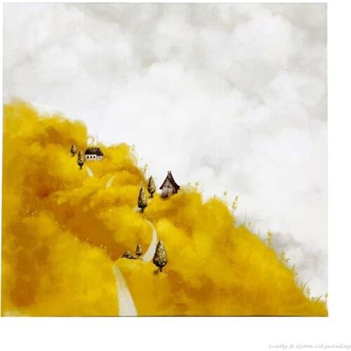 Big size Hand Painted Landscape Oil Painting On Canvas Wall art landscape oil painting Living Room Bedroom Office Home Decor