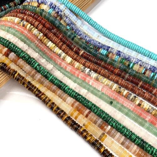 200Pcs Natural Stone Beads Round Semi-precious Loose Beads For Jewelry Making Charms DIY Necklace Bracelet Anklet Accessory