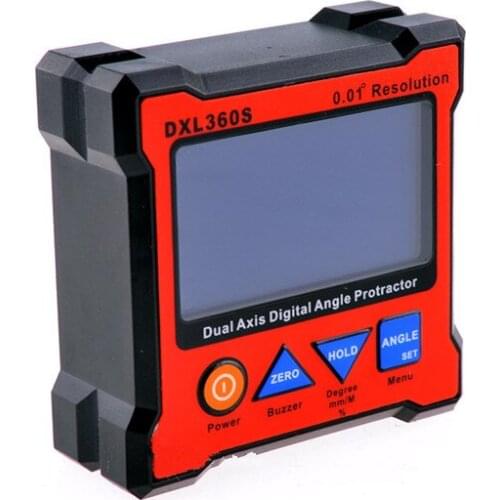 DXL360S 2.3 "LCD Digital Protractor Inclinometer Level Box