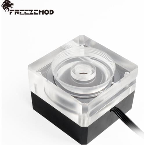 FREEZEMOD PUB-SZM6 Water Cooler Water Pump Ultra-Thin PWM Speed Control 4cm Thick Flow 500L Support OD50 Tank. PU-SZM6