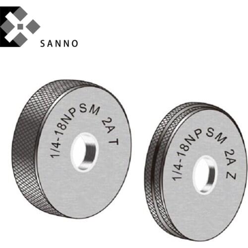 American system thread ring gage tools NPSM1/8, 1/4, 3/8, 1/2, 3/4, 1, 11/4, 2, 3 measuring ring gauges Go-No-Go gage