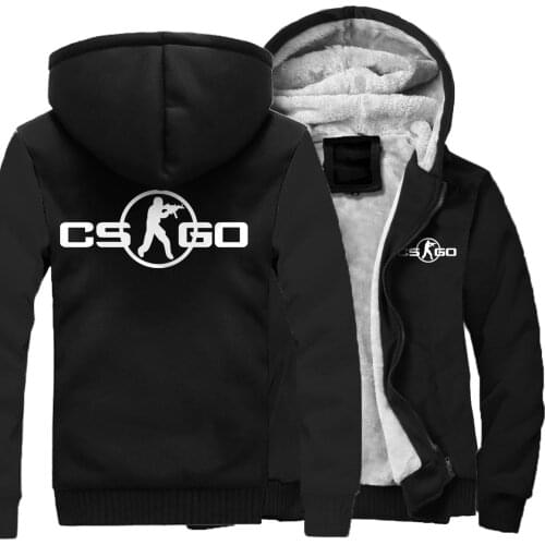 CS GO Costume Cosplay Hoodie 2018 Winter Fleece Sweatshirts Harajuku Brand Mens Sportswear Hoodies Men Casual Coat Jakcet Hoody