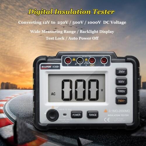 WinAPEX VC 60B+1000V Megger Insulation Tester Megohmmeter Ohm Tester Insinsulation Resistance Tester Meters Multimeter