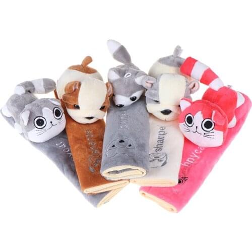 Cute Cartoon Car Sefety Seat Belt cover Child Seat belt Shoulder Pads Protection Plush Padding Auto Accessories