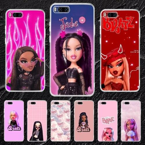 Fashion Doll Bratz Phone Case Transparent For Xiaomi Mi Max Note 3 A2 A3 8 9 9T 10 Lite Pro Ultra transparent painting prime