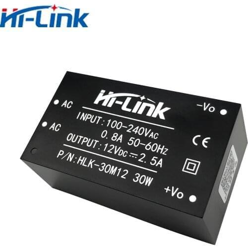 Free shipping new Hi-Link 220V 5V/9V/12V/15V 30W AC DC isolated switching step down power supply module AC DC converter