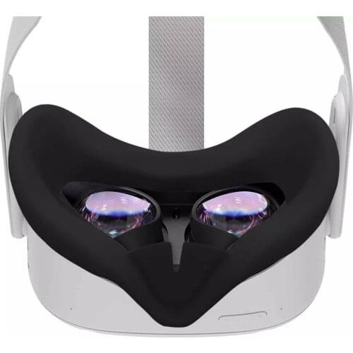 Soft Silicone VR Glasses Mask Cover for Oculus Quest 2 Headset Glasses Mask Helmet Eye Mask Cover Replacemet Sweat-proof