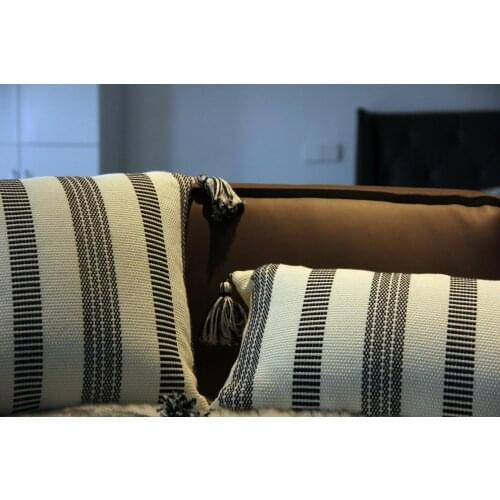 Geometric Sofa Decorative Pillow Cover North Europe Gray Stripe Pillowcase Pillow Cushion Cover Sofa Cotton Throw Pillow covers