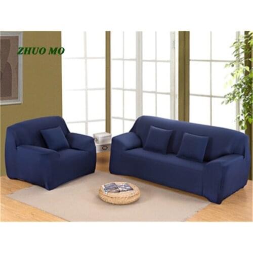 ZHUO MO solid color corner sofa covers for living room elastic spandex slipcovers couch cover stretch sofa for home