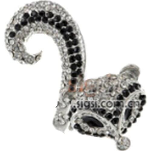 Wholeesale Popular Rhinestone Fox Head Jewelry Accessories For Bags