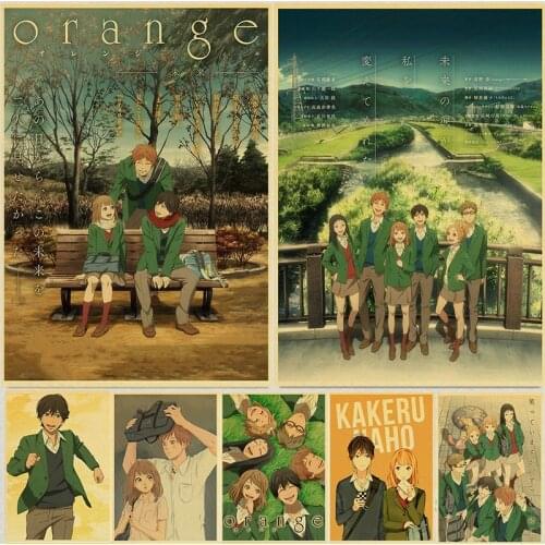 ORANGE Posters Anime Art Kraft Paper Poster Print Home Room Cafe Decor Painting No Frame Wall Stickers