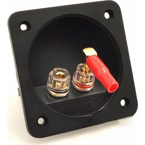 Opening 68mm crystal pure copper binding post speaker junction box power amplifier speaker wiring board audio diy accessories
