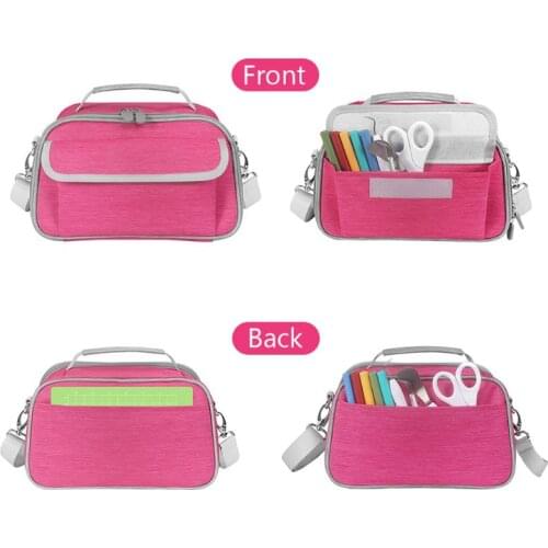 Portable Handbags Carry Case Box Storage Shulder Bag with Pocket for -Cricut Joy T8DA