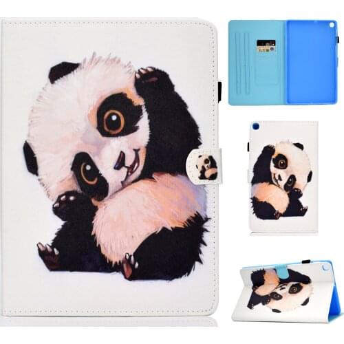 Panda Pattern for Samsung Galaxy Tab A 10.1 2019 Case SM-T510 T515 Cartoon Tablet Cover for Tab A 10.1 2019 Tablet Case +gift