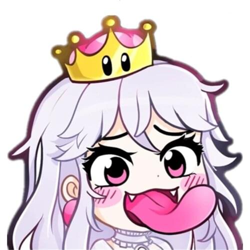 S40464# Various Sizes PVC Decal for Chibi Bowsette V2 Car Sticker Waterproof on Bumper Rear Window Laptop