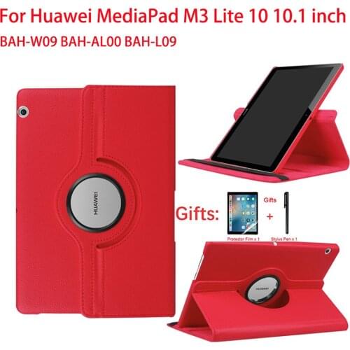 360 Degree Rotating Folding Case For Huawei MediaPad M3 Lite 10 10.1 inch BAH-W09 BAH-AL00 BAH-L09 Cover MediaPad M3 Lite 10.1