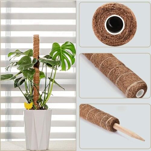 Pole for Climbing Plants 40cm 2 Pack Coir Poles Support Indoor Plants to Grow Upwards Plant Support for Monstera Plants