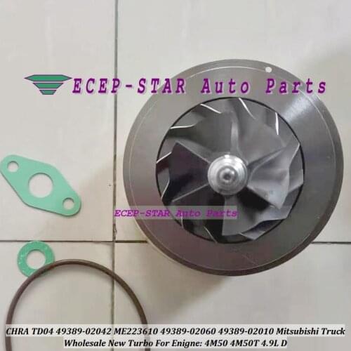Turbo Cartridge CHRA TD04 49389-02060 49389-02042 ME223610 ME226939 49389 02060 49389 02042 For Mitsubishi Truck 4M50T 4M50 4.9L