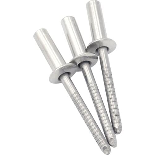 DIN 15973 100pcs M3.2/M4/M4.8/M6.4 Stainless Steel Round Head Closed End Blind Rivet Sealed Hollow Rivets Blind Rivets