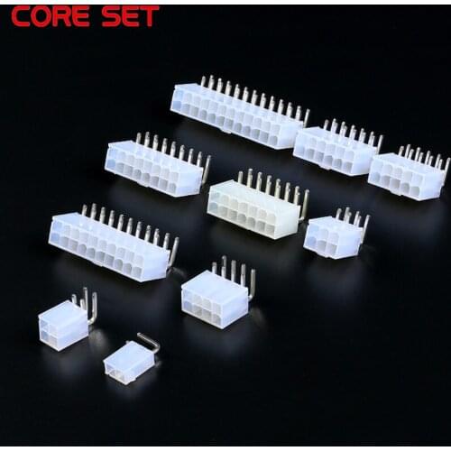 10pcs 5557 4.2mm Automotive wiring connector right angle female 1-12 pin for PC/computer graphics card on board 3 pin connector