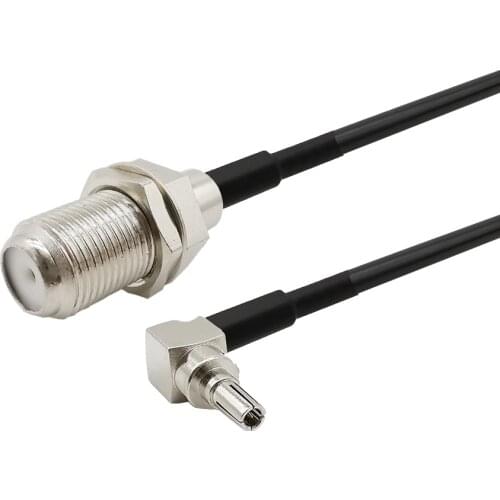 100Pcs CRC9 male to F female nut bulkhead Connector F Jack to CRC9 Plug Pigtail RG174 Extension Cable for ZTE Huawei Modem