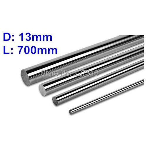 2pcs/lot D13mm L700mm linear shaft 13mm LM Shaft diameter 700mm long for LM13UU 13mm linear ball bearing linear smooth rod