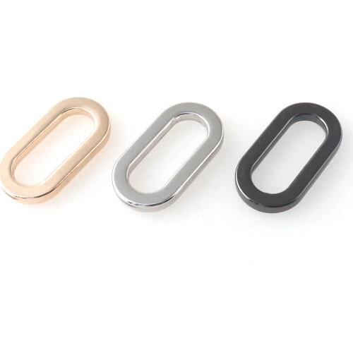 25mm Metal Oval Ring Adjuster Buckle Slide Buckles Bag Strap Purse ring Leather Craft Handbag Making for Webbing Bags Hardware