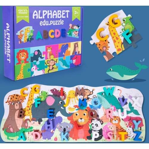 3D Puzzles Sticker Montessori Wooden Puzzles Hand Grab Boards Toys Tangram Jigsaw Baby Educational Toys Cartoon Vehicle Animals