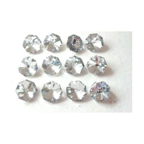 400pc SiLVER Octagon Chandelier Crystal Beads Octagons