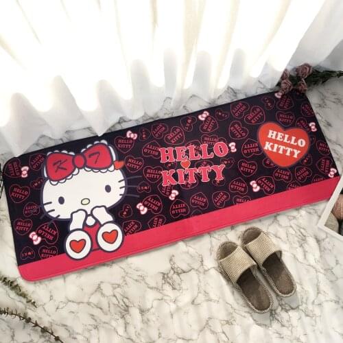 45x120cm Holle Kitty Floor-mat Fare Velvet Memory Cotton Childrens Cartoon Carpet Absorbent Footmat Bathroom Non-slip Carpet