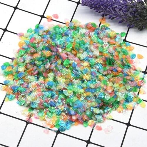 6*8mm Shell Sequins Cute Sector Flowers PVC Loose Sequin Carfts Nail Paillettes Women DIY Scrapbook Makeup Decoration 20g/lot