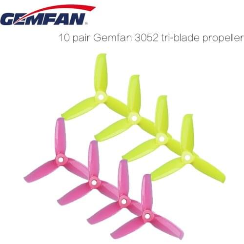 8 Pair Gemfan Flash 3inch 3052 3.0x5.2 3 Bades Tri-blade Propeller for 1306-1806 Motor FPV Mini 130mm Quadcopter Frame Kit