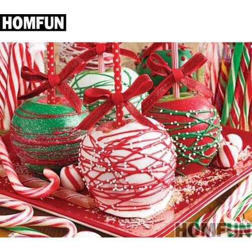 HOMFUN Full Square/Round Drill 5D DIY Diamond Painting "Christmas Gift" 3D Embroidery Cross Stitch 5D Home Decor A00876