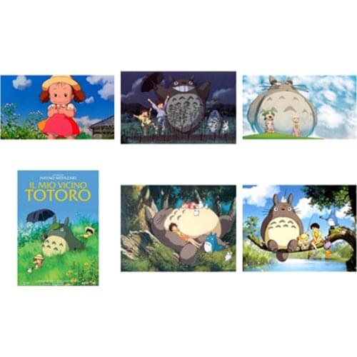 Diamond Painting Cartoon My Neighbor Totoro Full Diamond Landscape Cross Stitch Kit Crystal Family Decor Childrens Gift GJ212