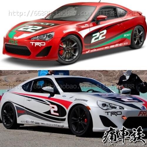 Car Sticker For Toyota GT86 Door Appearance Whole Car Sticker GT86 Car Sticker Lahua Sports Car Decoration Modification