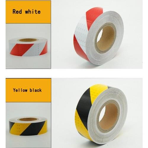 Safety Mark Reflective Stickers Car-Styling Self Adhesive Warning Tape Automobiles Motorcycle Reflective Film