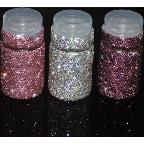 Shiny Rhienstones Lotion Bottle Small Jars Press Type Makeup Remover Bottle Cosmetic Lotion Bottling Portable Potion Bottle