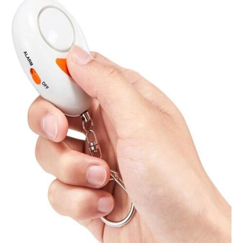 Keychain Lady Anti-wolf Artifact LED Personal Alarm Convenient Sound 125DB Emergency Call For Help For Elderly Ehildren