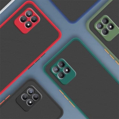 For Realme 8i Case for Realme 8i Coque Silicone Matte Translucent Shockproof Bumper Cover For Realme 8i 8s 8 C25 C21 C20 C17 C15