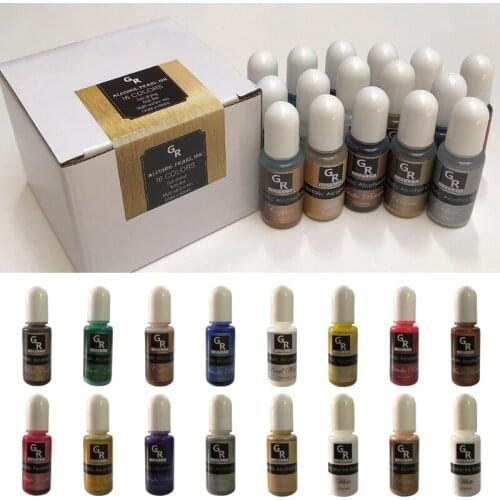 Epoxy Pigment 16 Colors Transparent Liquid Epoxy Resin Dye Concentrated Paint Resin Colorant Jewelry Diy Production