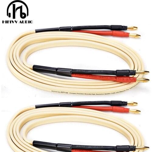 240 core HiFi Audio Speaker Cable of Banana Plug wire Golden Plated Audiophile Oxygen free copper Amplifier Speakon Wire Cables