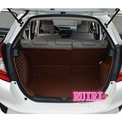 Best quality & Free shipping! Special trunk mats for Honda Fit 2018-2014 wear-resisting cargo liner boot carpets for Fit 2016