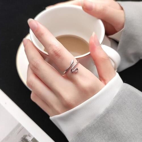Fashion 925 Sterling Silver Small Snake Finger Rings For Women Wedding Party Jewelry Accessories jz002