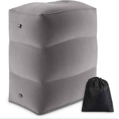 Inflatable Travel Pillow Foot Rest Pillow Airplane Car Bus Foot Pad Adjustable Adult Kids Height Flight Sleeping Resting Pillow