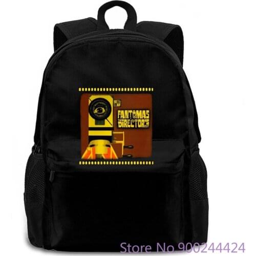 New FANTOMAS The Directors Cut Metal Supergroup Black women men backpack laptop travel school adult student