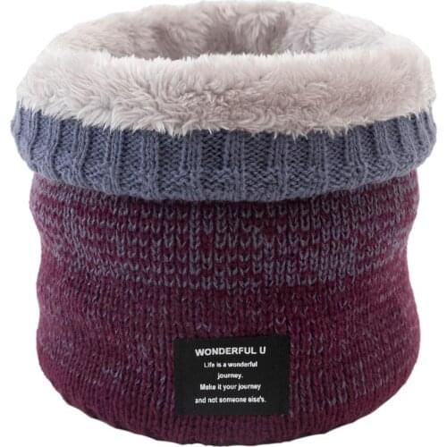 New Winter Scarf For Men Women Adult Baby Plush Ring Scarf Cotton Thickened Scarves Children Neck Wool Collar Warm Neck Scarves