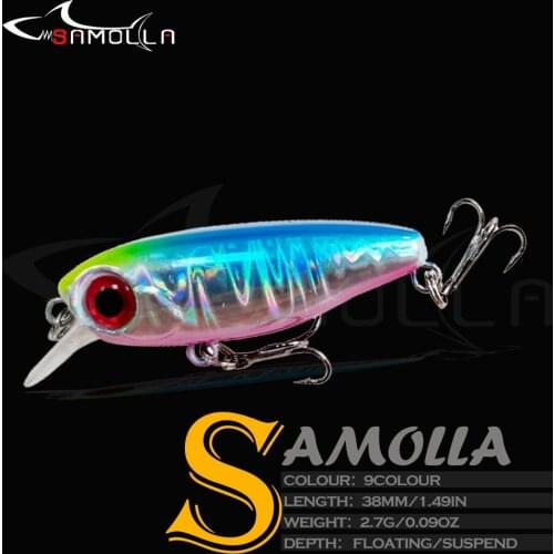 Floating Minnow Fishing Lure Goods Weights 2.7g 38mm Suspend Water Hard Mino Isca Artificial Baits Pesca Wobblers For Pike Fish